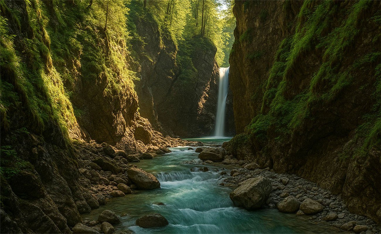 piękna natura - wąwóz